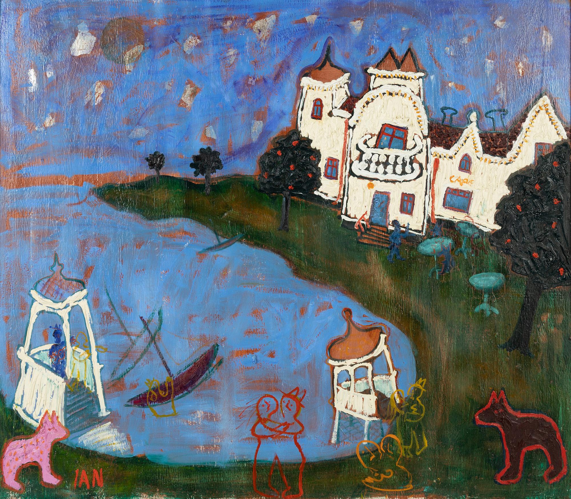 Ian Rusth, oil on board, signed and dated -96 verso.