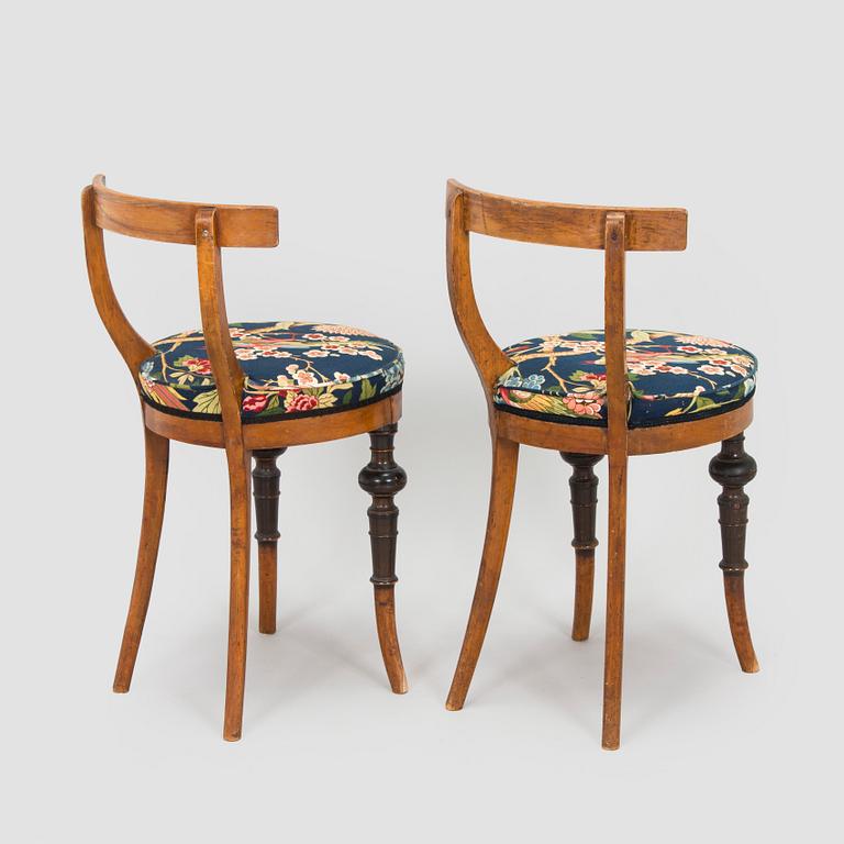 Stolar, 2 st, Danmark, 1800-talets slut.