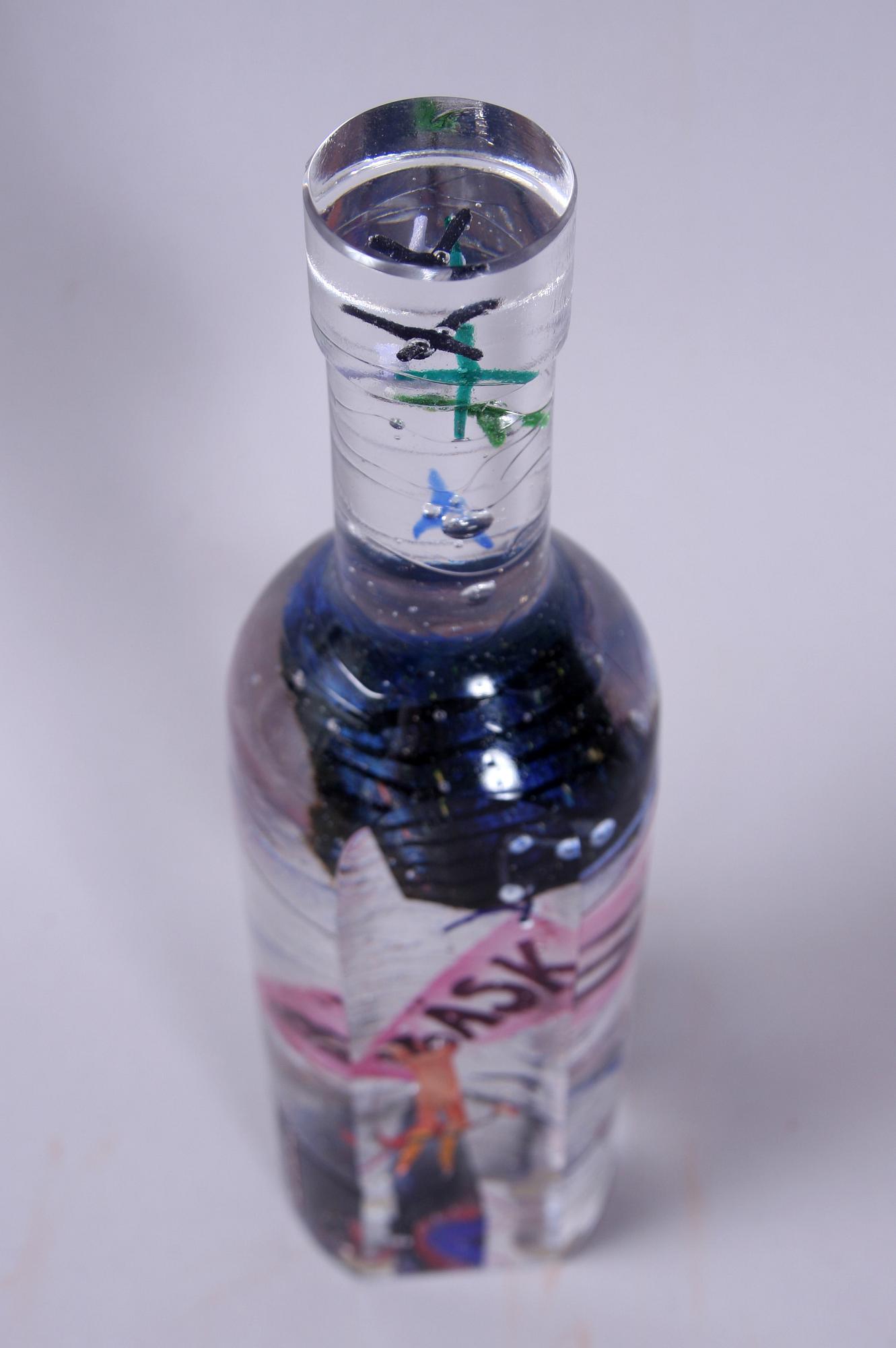BERTIL VALLIEN, skulptur, glas, sign, 15/25.