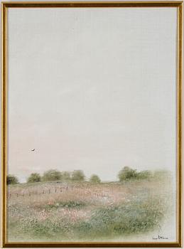 Inge Pettersson, triptych, oil on canvas, signed.