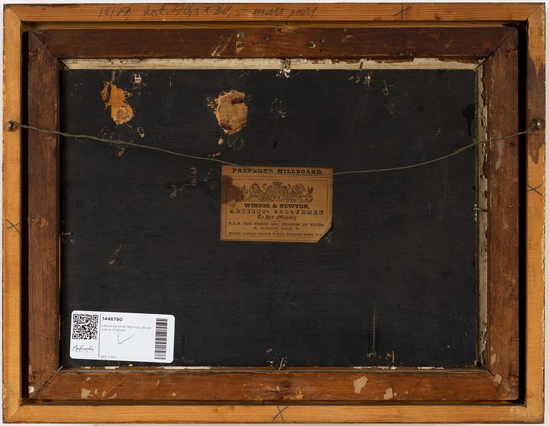 Unidentified artist, oil on board, England, 19th Century.