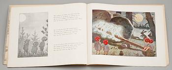 BOK, Tomtebobarnen, bilderbok av Elsa Beskow. Med blyertsdedikation av Elsa Beskow.