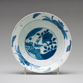 A set of ten blue and white dishes, Ming dynasty, Wanli (1572-1623).