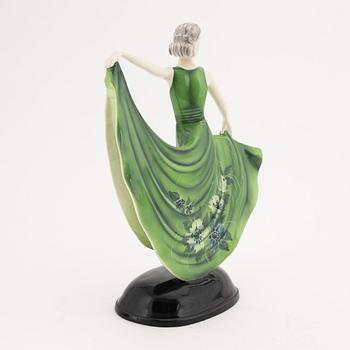 Stefan Dakon, a creamware Art Déco figurine, Goldscheider, Germany, 1930's/40's.