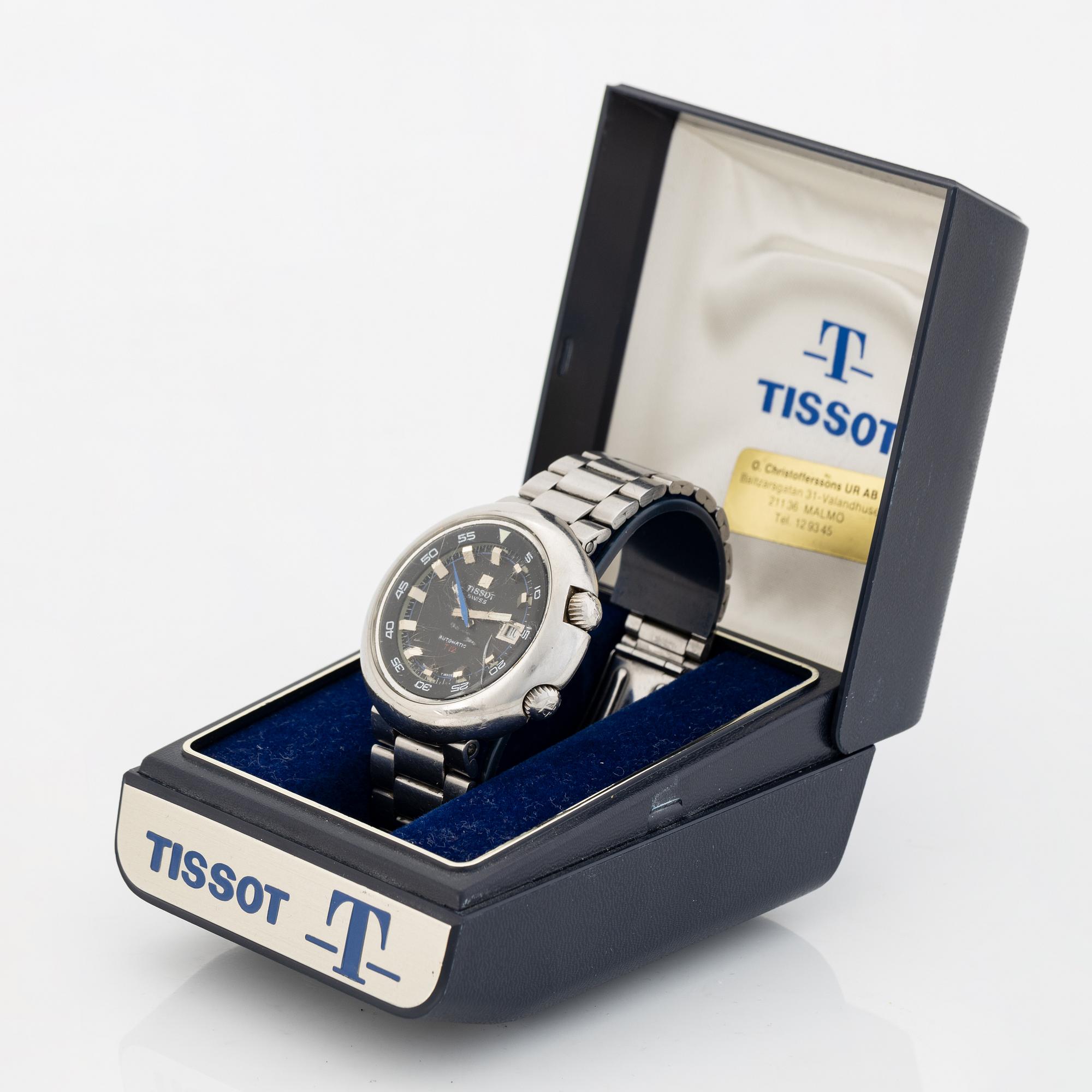 Tissot, T 12, wristwatch, 44 mm.