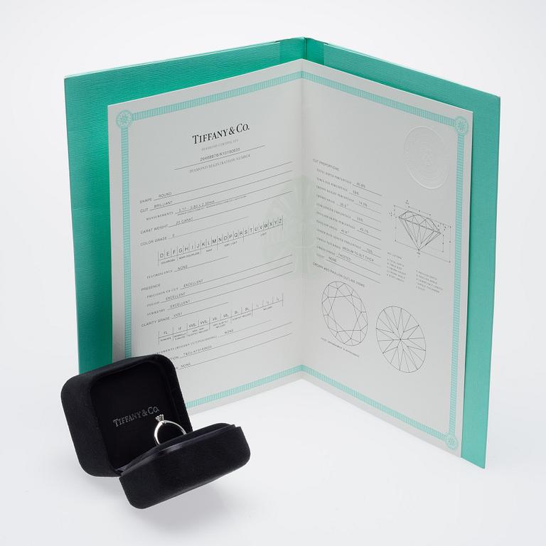 SORMUS, Tiffany, briljanttihiottu timantti, platinaa.