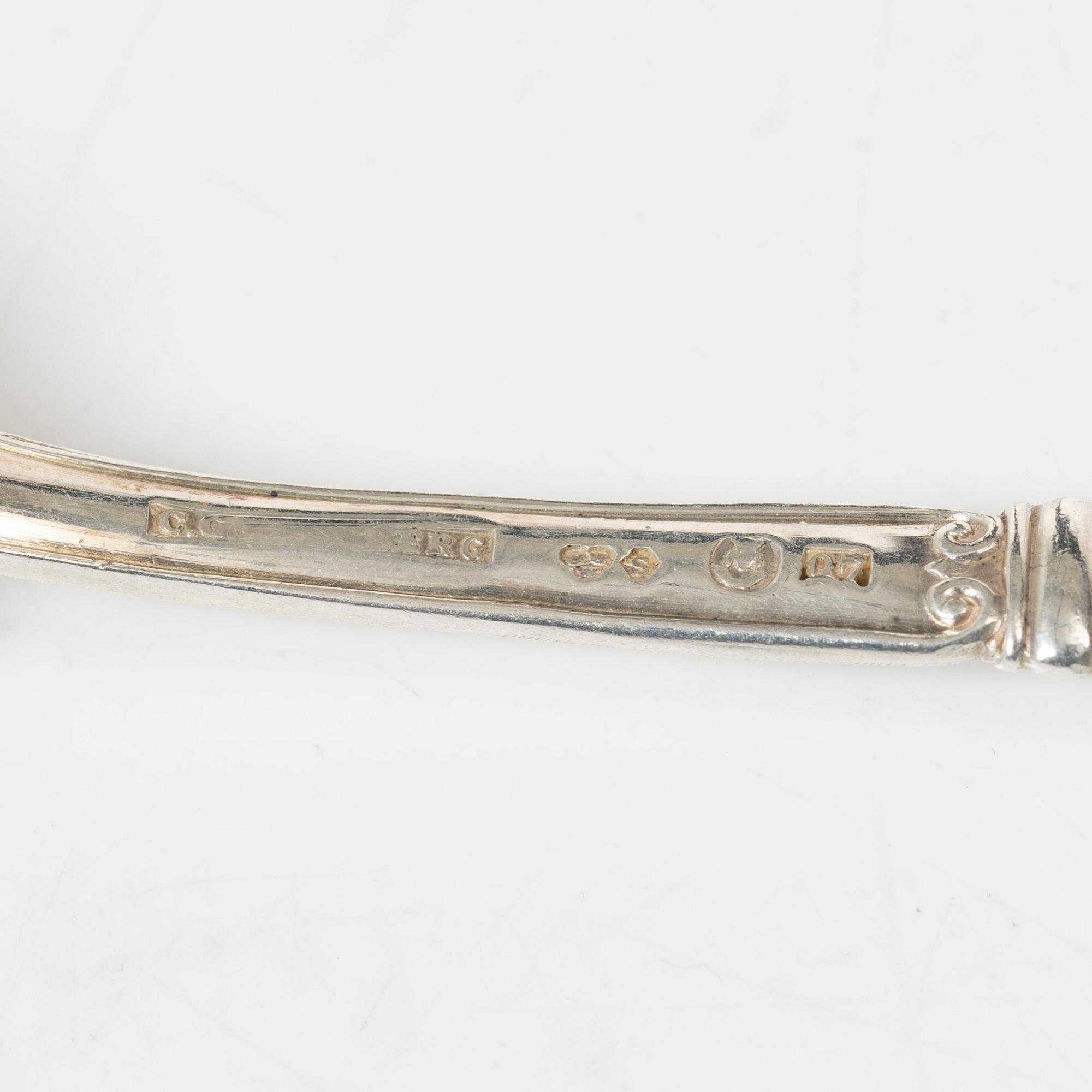 C.G. Hallberg, Cutlery, 18 pcs, silver, model "Empire", Stockholm 1918-1937.