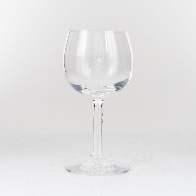 Signe Persson-Melin, a 19-piece 'Bouquet' glass service, Kosta Boda, Sweden.