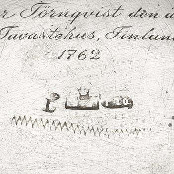 A Finnish 18th century parcel-gilt beaker, marks of Petter Törnqvist d.ä., Tavastehus 1762.