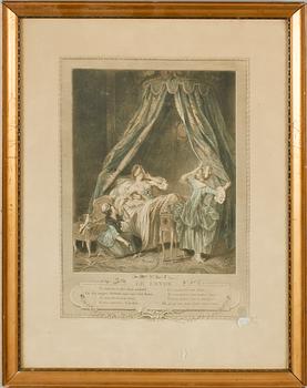 GRAVYRER, 7 st, efter bla S Freudeberg, 1800-tal.