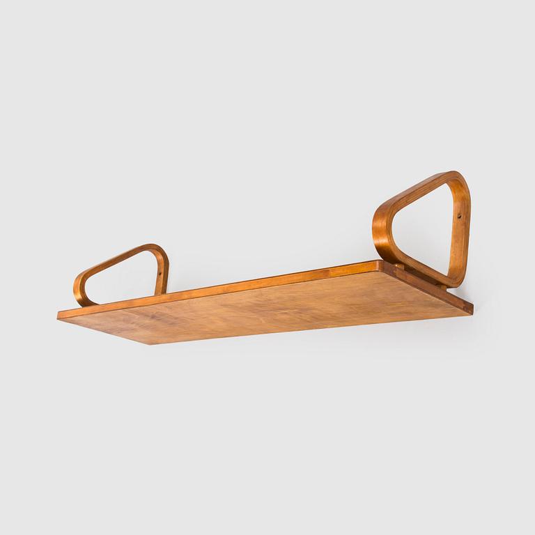 Alvar Aalto, seinähylly, malli 112, O.Y. Huonekalu- ja Rakennustyötehdas A.B. 1930/1940-luku.