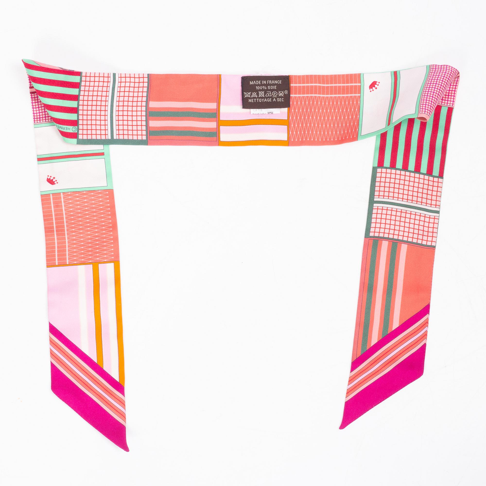 Hermès, a 'Twilly' scarf.