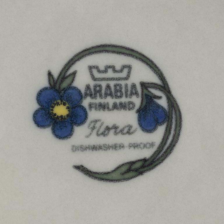 Esteri Tomula, matservis, 34 delar, porslin, "Flora", Arabia, Finland.