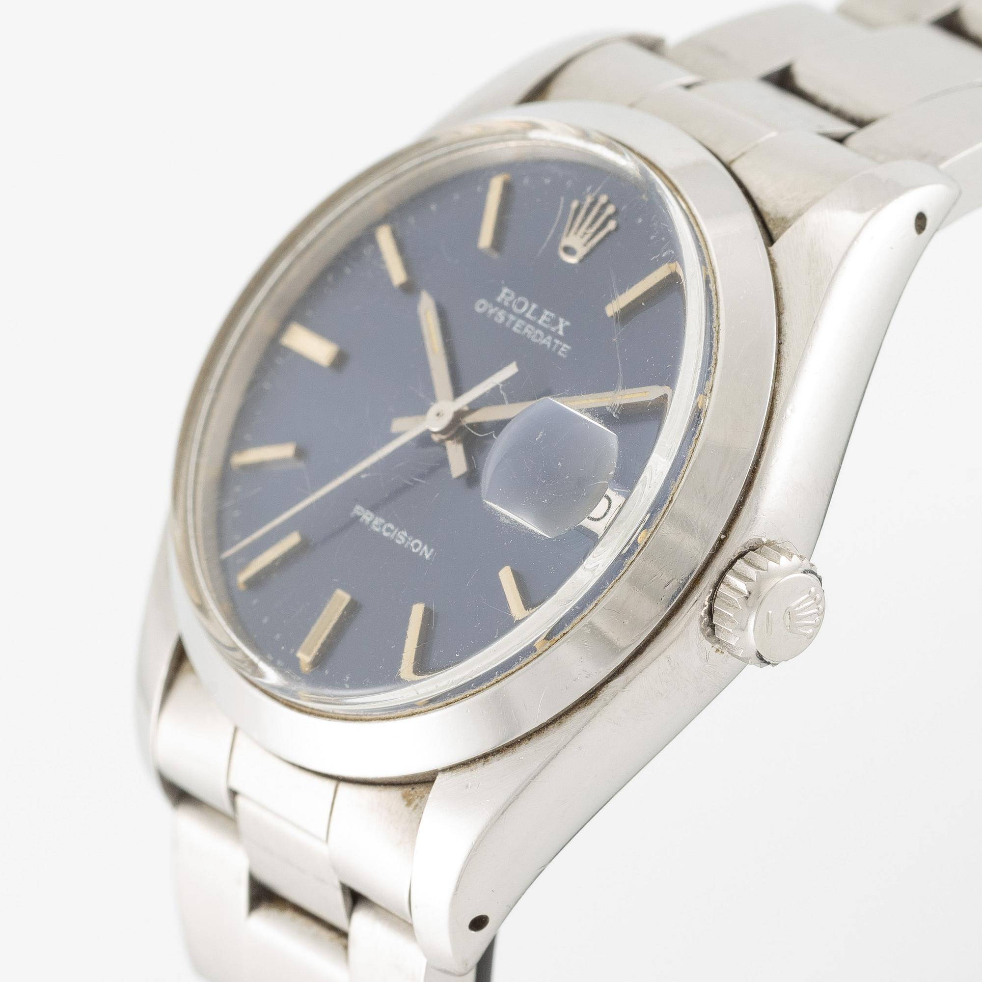 Rolex, Oysterdate, Precision, wristwatch, 34 mm.