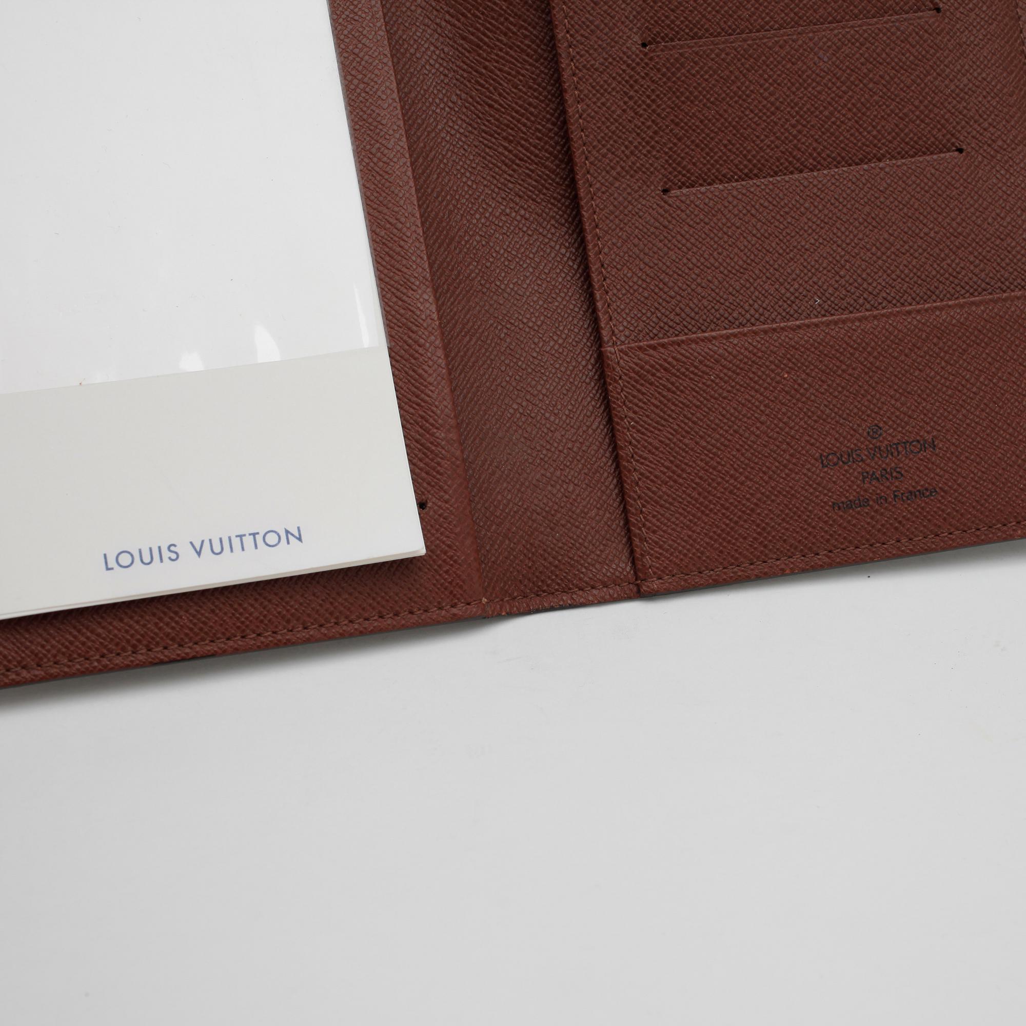 LOUIS VUITTON, a Monogram canvas agenda.