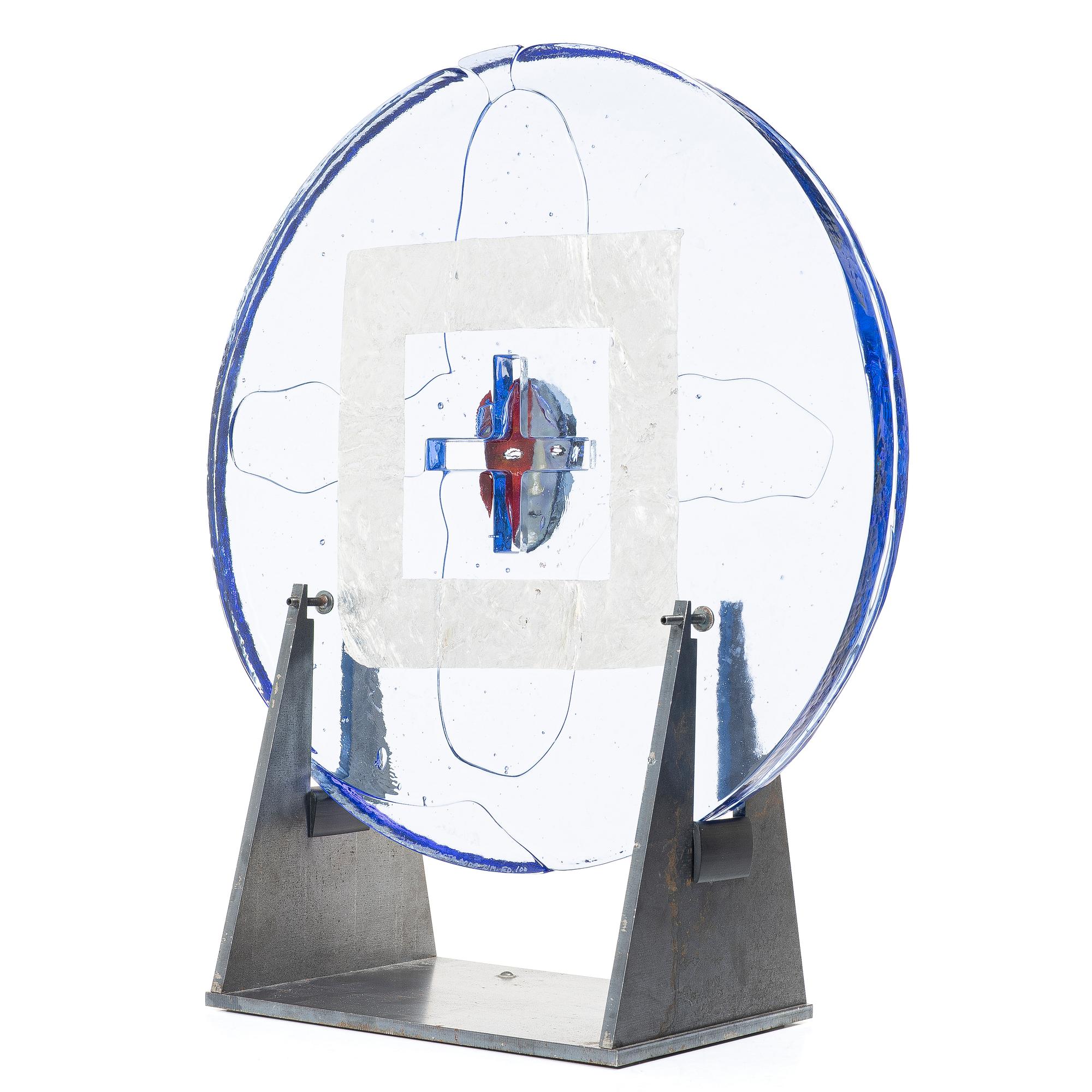 Bertil Vallien, Sculpture, art glass. Kosta Boda, limited edition of 100. Signed and numbered.