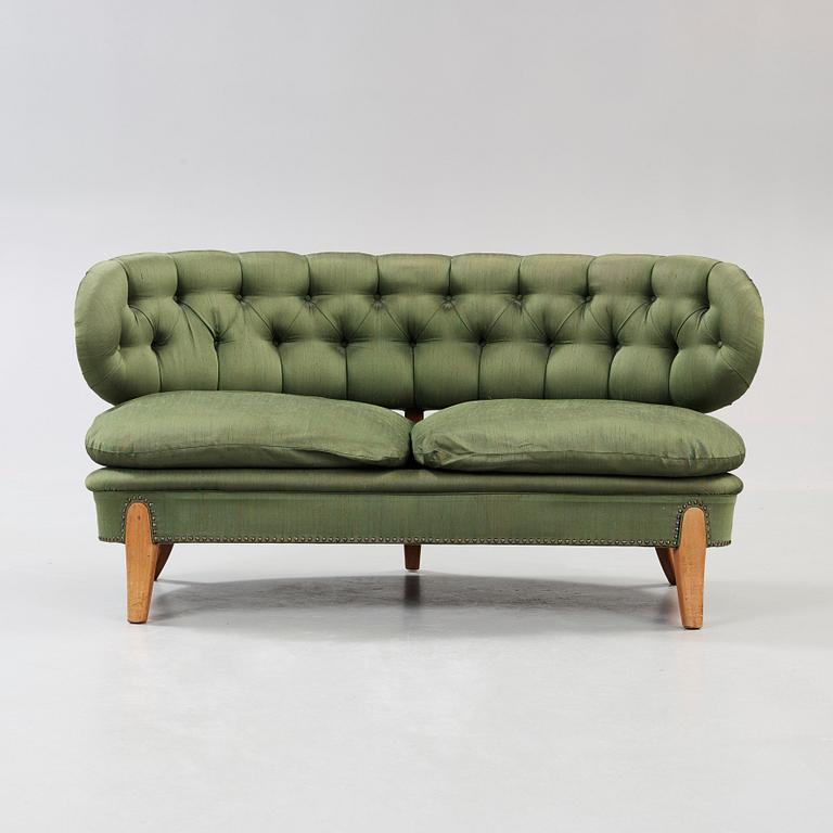 A set of Otto Schulz sofa and a pair of armchairs, model 'Schulz', Jio Möbler, Jönköping, Sweden.