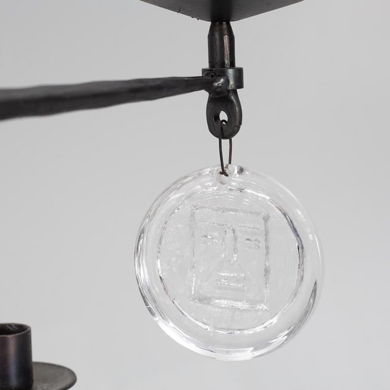 Erik Höglund, golvkandelaber, Boda Smide, 1960-70-tal.