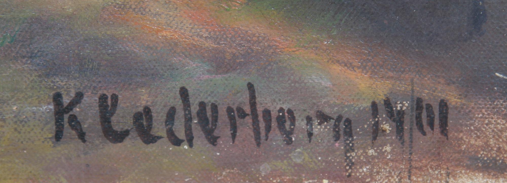 KARL CEDERBERG, olja på duk, sign o dat 1901.