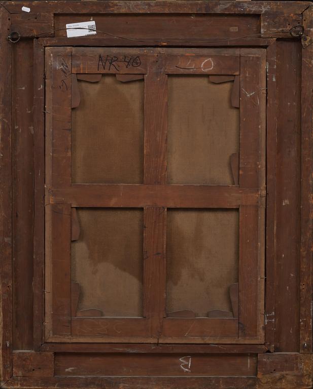 OKÄND KONSTNÄR, olja på duk. 1800-tal.