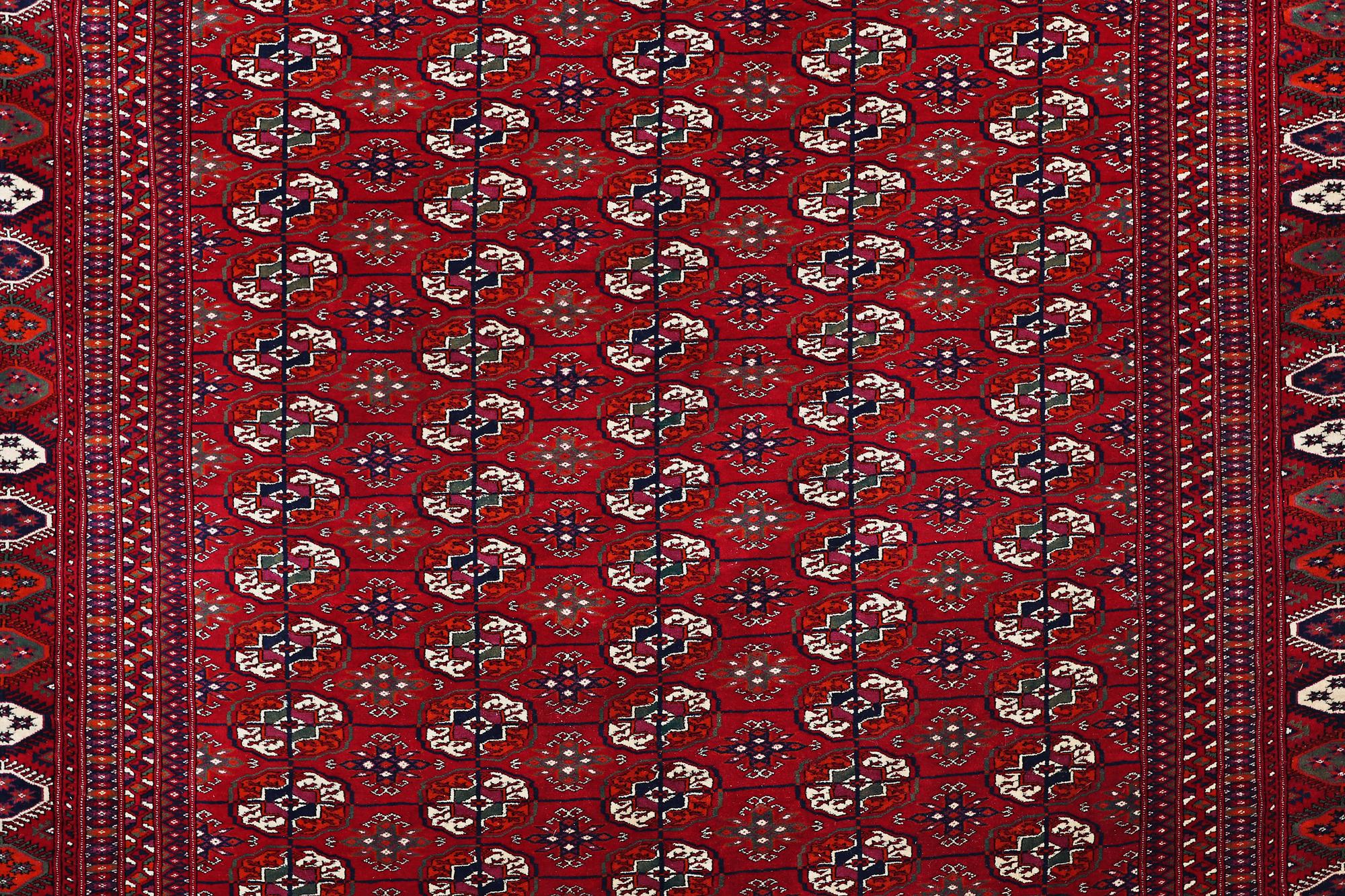 A carpet, semi-antique Tekke, ca 330 x 250 cm.