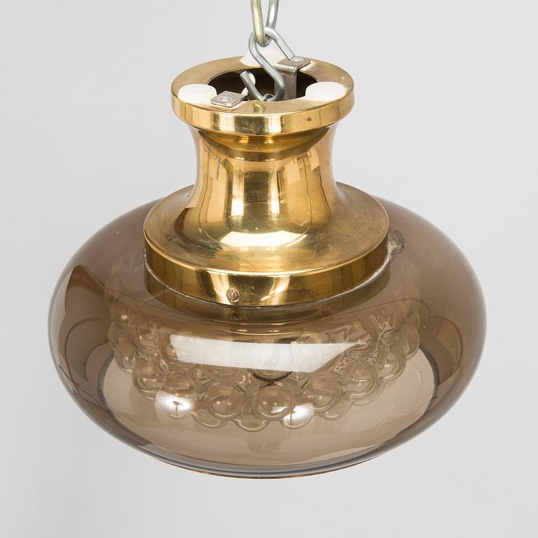 Carl Fagerlund, taklampa, "Bubblan", Orrefors sent 1900-tal.