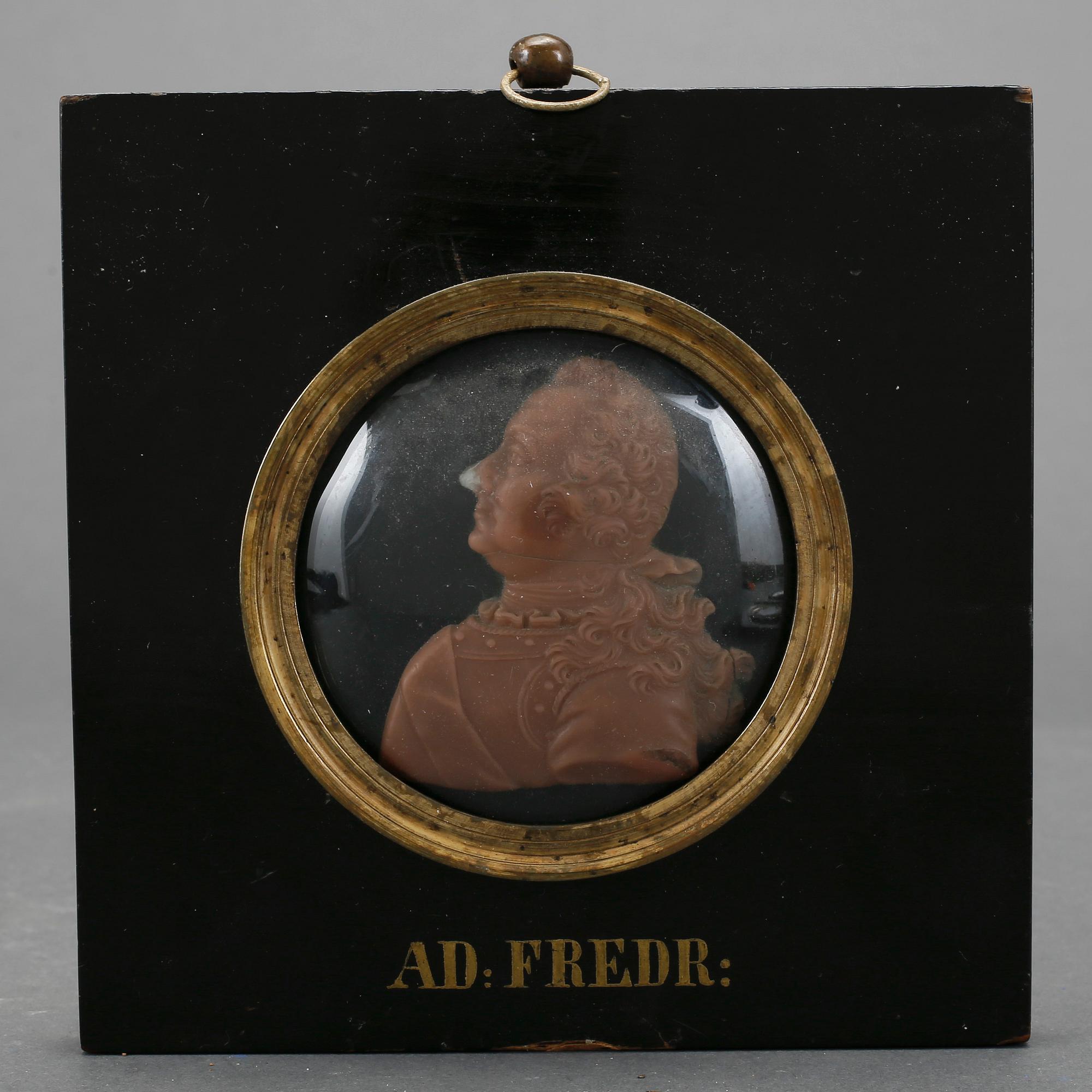 MINIATYRER, 4 st, vax, 1800-tal.