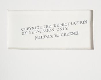 MILTON H GREENE, Gelatinsilverfotografi. Signerad Milton H Greene och daterad 7-27-78 a tergo.