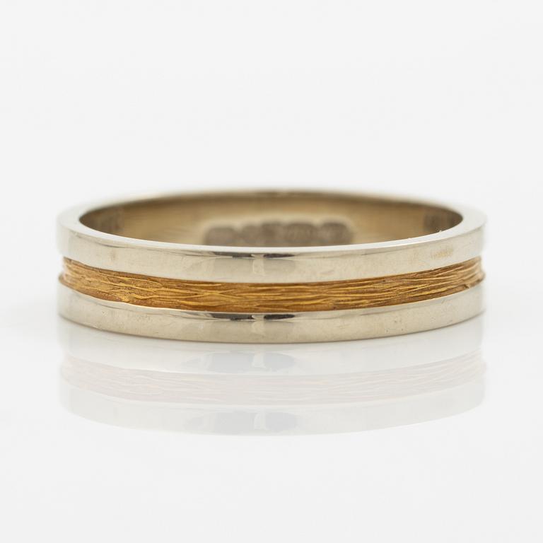Lapponia, ring, 18K guld och vitguld, Finland 1976.