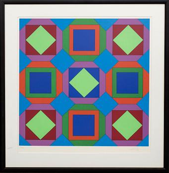 VICTOR VASARELY, serigraphy, signed, 32/175.