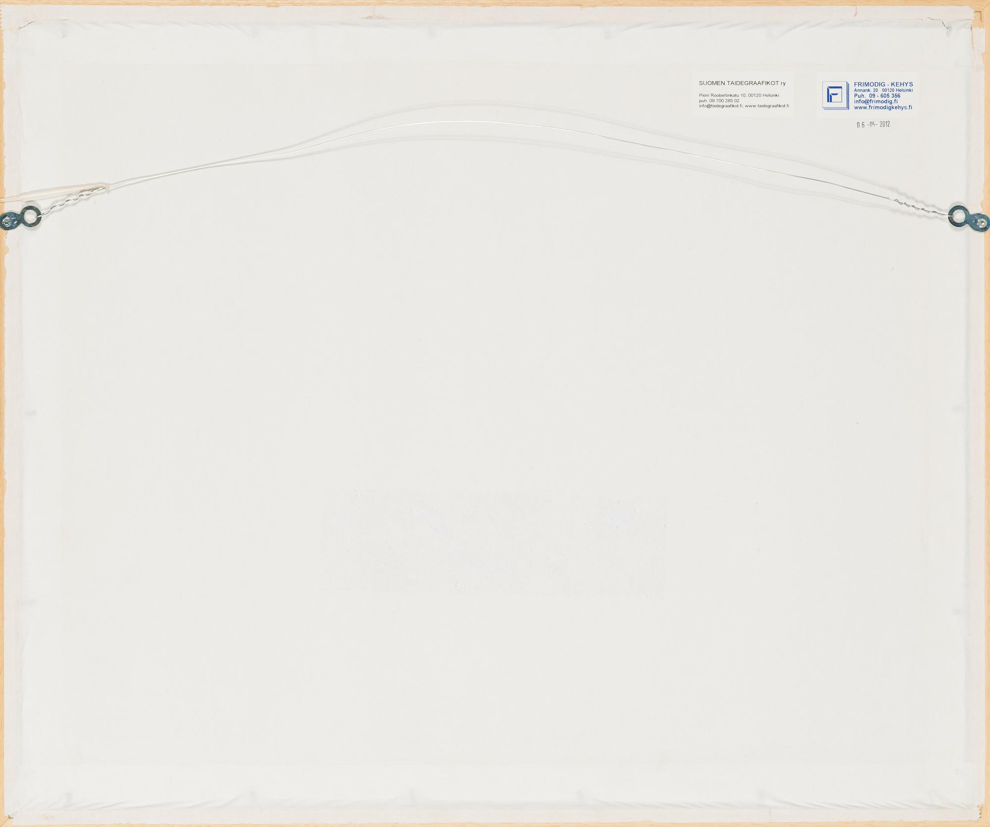 Inari Krohn, etsning, signerad och daterad 2010, numrerad 6/40 tpl'a.