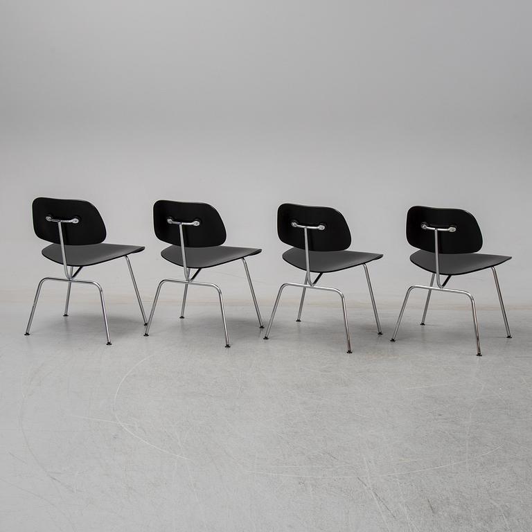 Charles and Ray Eames,  stolar, 4 st, "DCM", Plywood Group, Vitra, 1999.