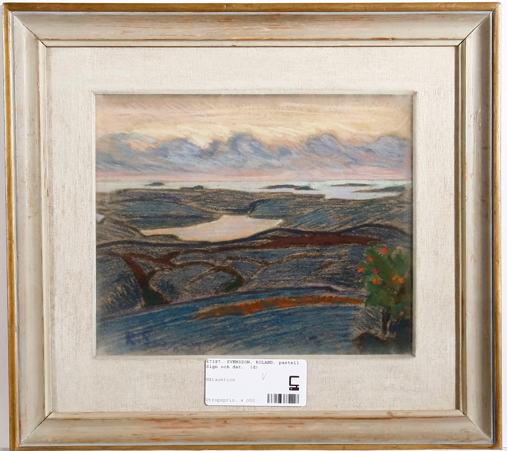 SVENSSON, ROLAND, pastell. Sign och dat.
