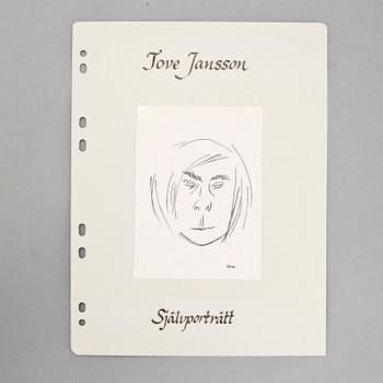 TOVE JANSSON, tuschteckning, sign Tove.