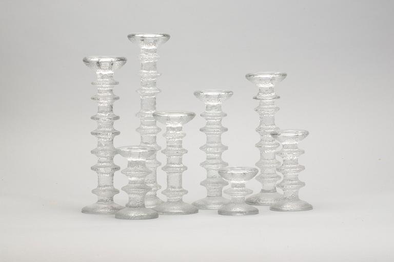 LJUSSTAKAR, 8 st, Timo Sarpaneva Iittala "Festivo".