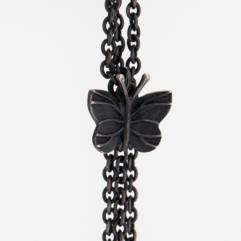 Ole Lynggaard, An 18K gold ans silver necklace. Denmark.