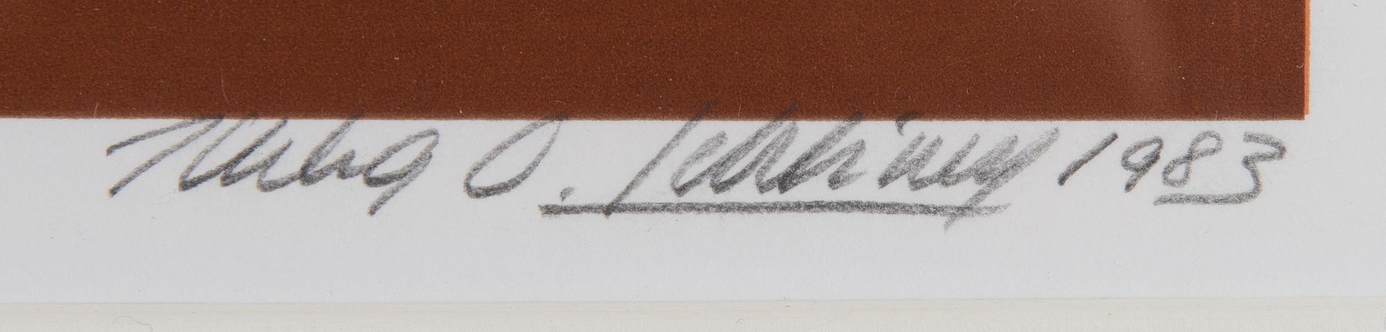 ILKKA LEHTINEN, serigrafi, signerad och daterad 1983, numrerad 16/58.