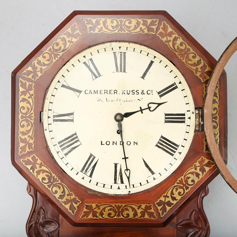 VÄGGUR, Camerer, Kuss & Co, London, 1800-talets andra hälft.