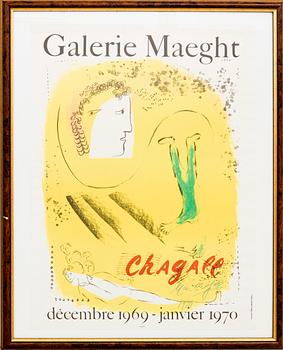 Marc Chagall, "The Yellow Background - Galerie Mageht December 1969 - January 1970".