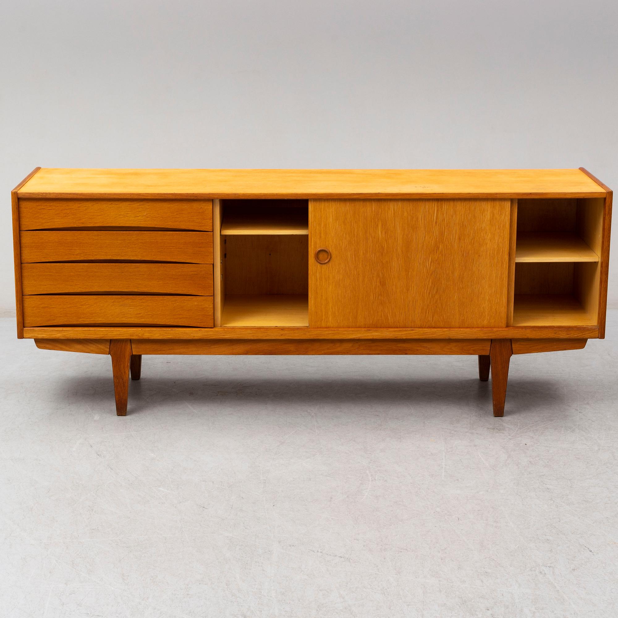 a 1960's oak sideboard by Er4ik Wörtz for Ikea.