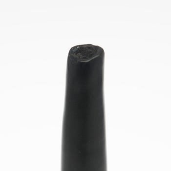 GEORGES JOUVE, A CERAMIC VASE. Black bottle. Signed. Late 1950s.