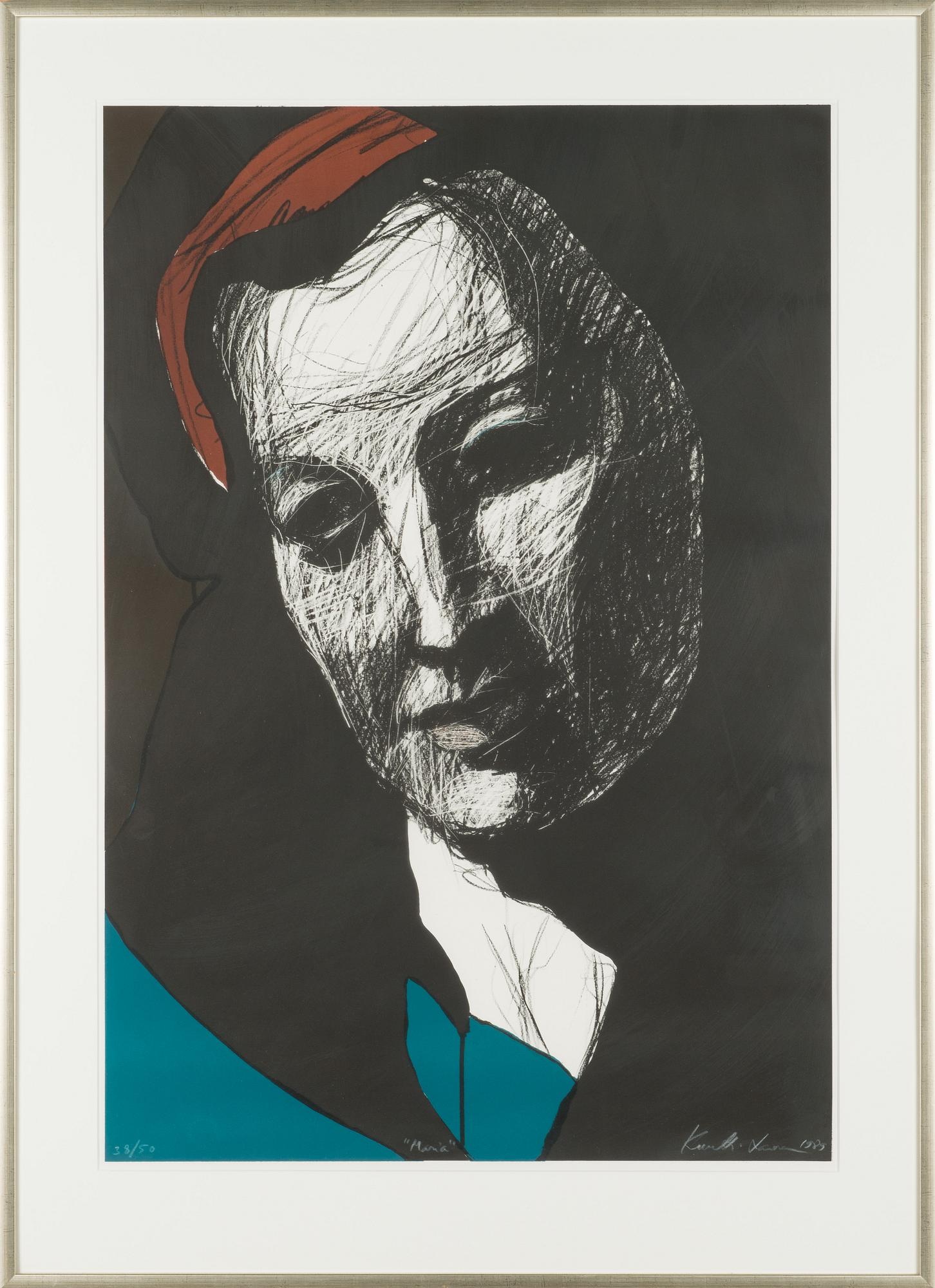 Kuutti Lavonen, lithograph, signed and dated 1989, numbered 38/50.