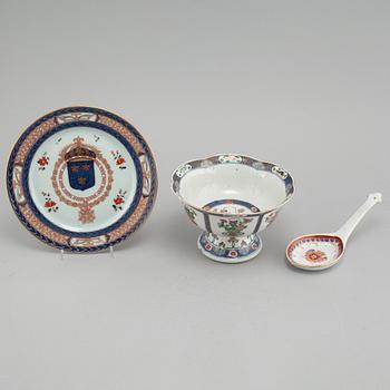 CHINESE, 3 parts, porcelain, China, 19th century.