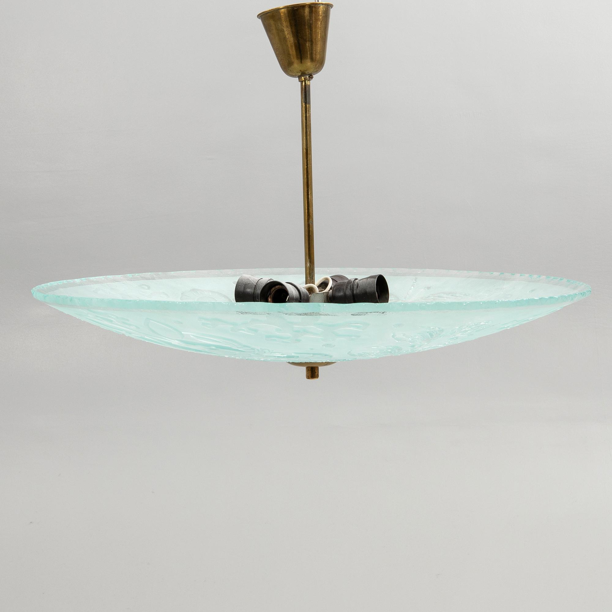 Ceiling lamp, Swedish Modern, Glössner, 1940s.