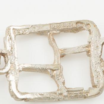 Lars Arby, three bracelets, sterling silver Gothenburg 1976, 1978 and 1982.