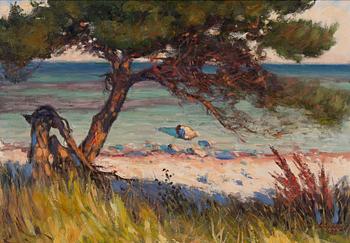 LOUIS SPARRE, PINE BY THE SHORE.