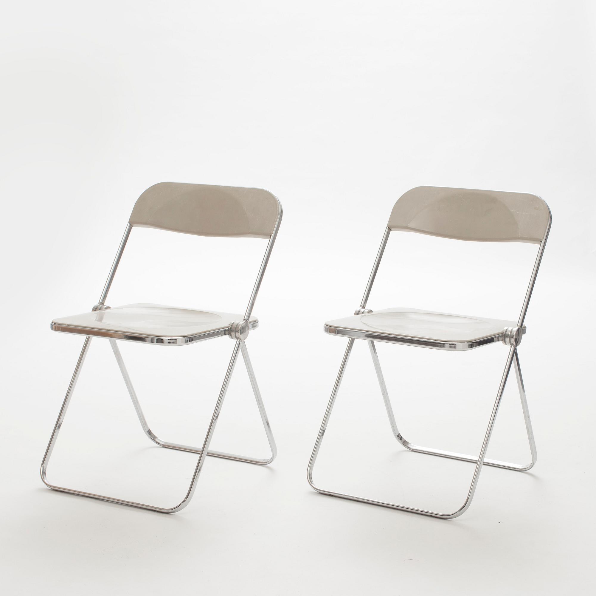STOLAR, 2 st, "Plia", Giancarlo Piretti, Castelli, 1969.
