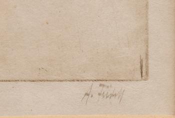 AXEL FRIDELL, torrnål. H.274. Signerad och plåtsign; AFridell London.
