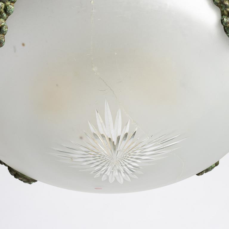 Ceiling lamp, Art Nouveau, early 20th century.
