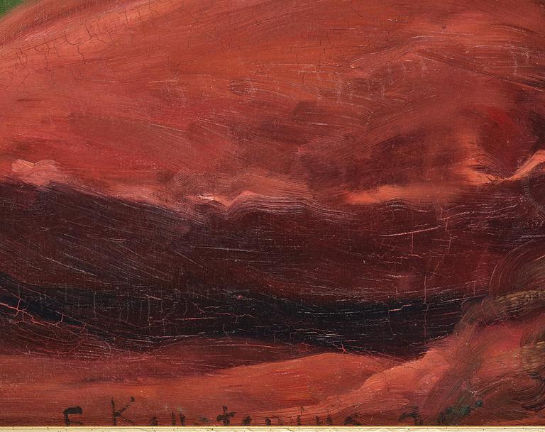 Gottfrid Kallstenius, Reclining woman with faun.